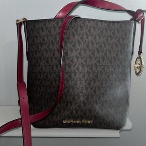 Michael Kors Brown and Red Women's Bag